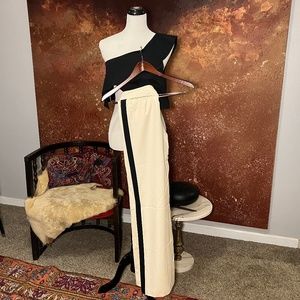 Adam by Adam Lippes Ivory Wool / Cashmere Pant, Silk Lined